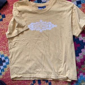 B.U.M. Equipment. Vintage Yellow S/M Short Sl  Tee